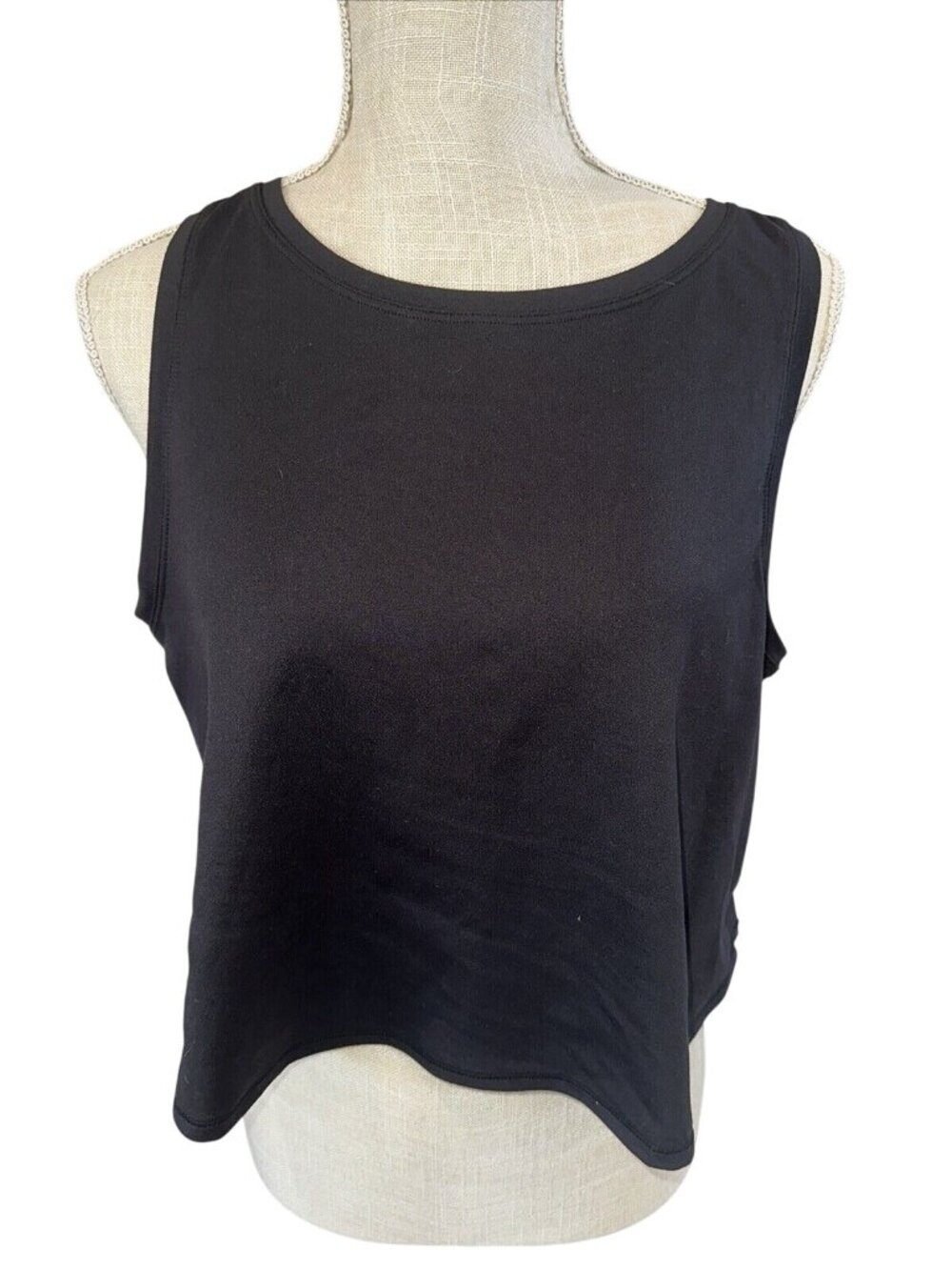90 Degree By Reflex Black Sleeveless Tank Top Polyester & Spandex L